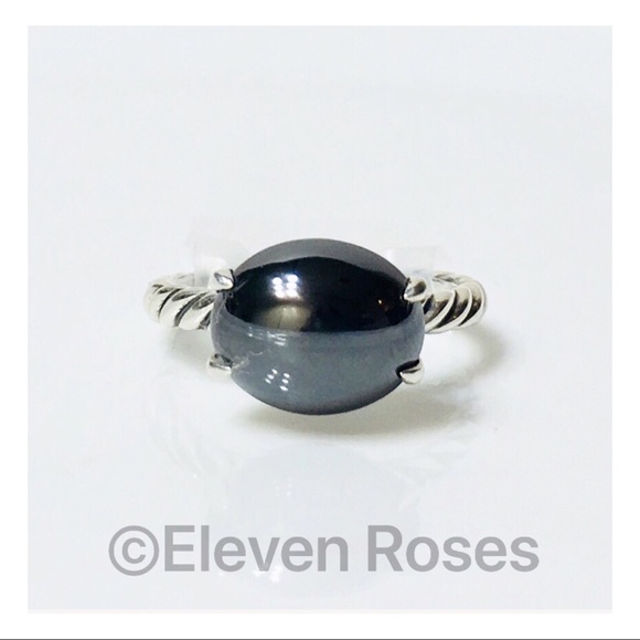 David Yurman Sterling Color Classics Hematine Ring